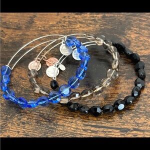 Alex and Ani Bracelets Lot of 3 Luxe beaded bangles